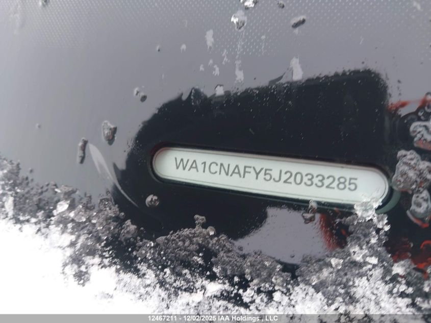 2018 Audi Q5 VIN: WA1CNAFY5J2033285 Lot: 12467211