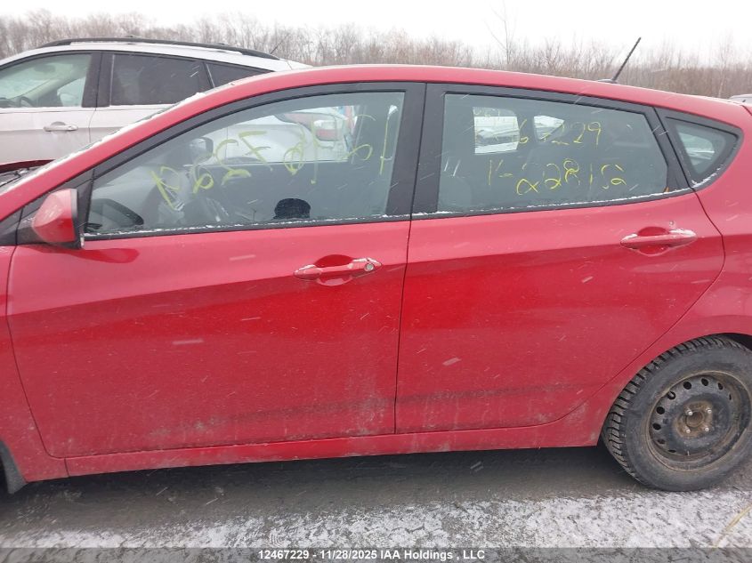 2015 Hyundai Accent Gs VIN: KMHCT5AE9FU228152 Lot: 12467229