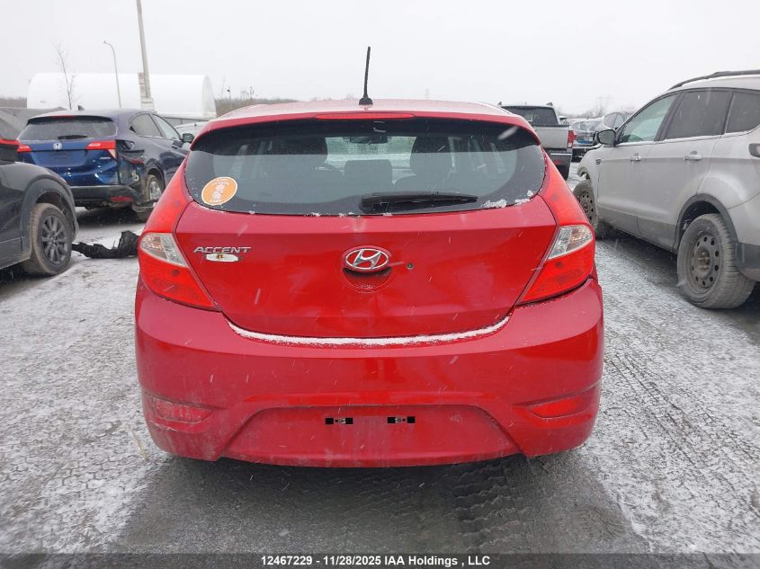 2015 Hyundai Accent Gs VIN: KMHCT5AE9FU228152 Lot: 12467229