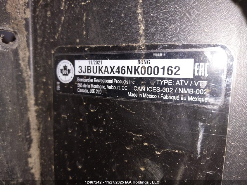 3JBUKAX46NK000162 2022 CAN-AM/ BRP TRAXTER photo no. 9