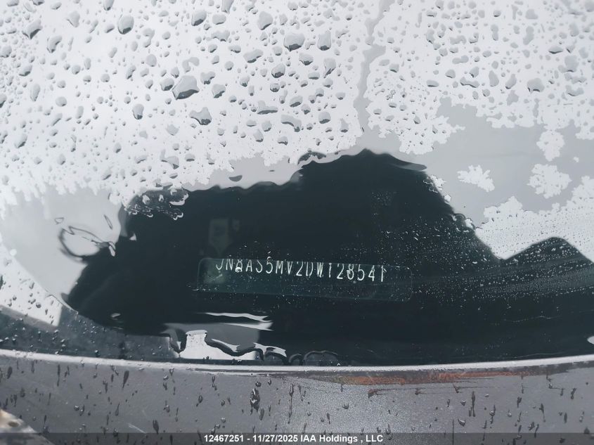 2013 Nissan Rogue VIN: JN8ASSMV2DW128541 Lot: 12467251