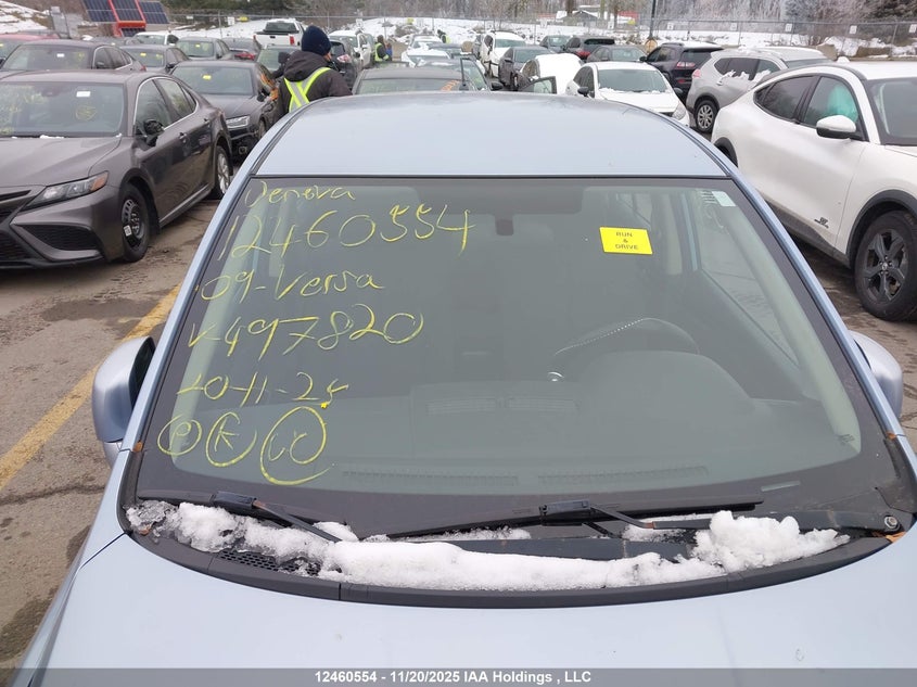 2009 Nissan Versa 1.8Sl VIN: 3N1BC13EX9L497820 Lot: 12460554X