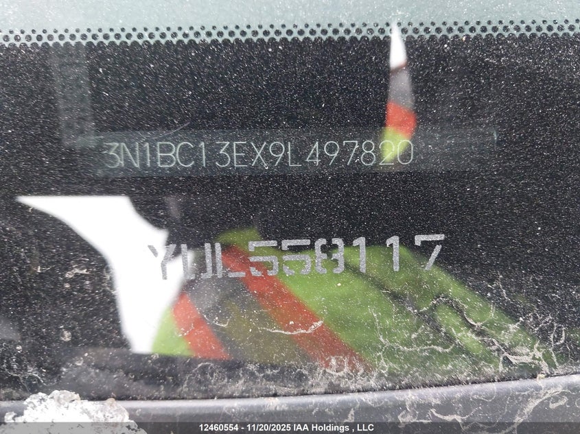 2009 Nissan Versa 1.8Sl VIN: 3N1BC13EX9L497820 Lot: 12460554X
