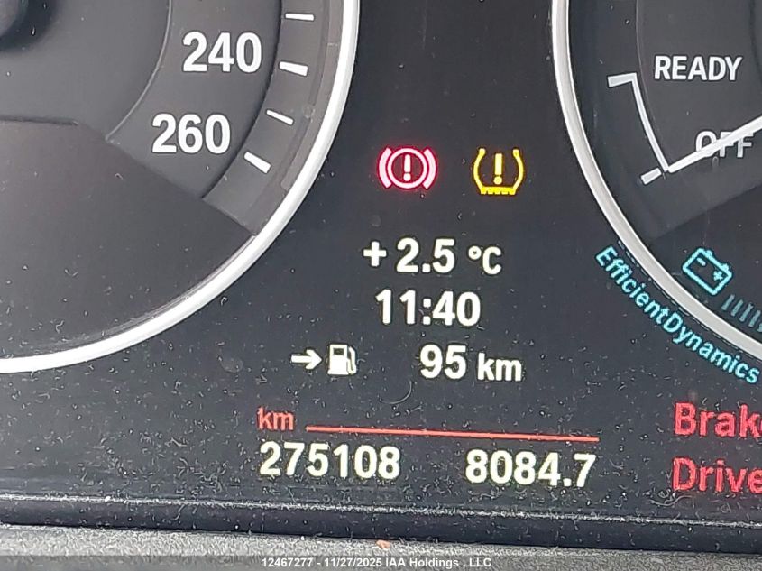 2014 BMW 320I xDrive VIN: WBA3C3G56ENS69800 Lot: 12467277