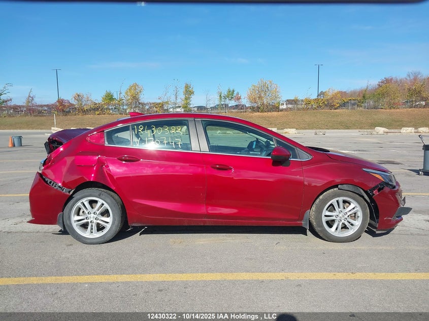 2018 Chevrolet Cruze Lt Auto VIN: 1G1BE5SM1J7170747 Lot: 12430322X