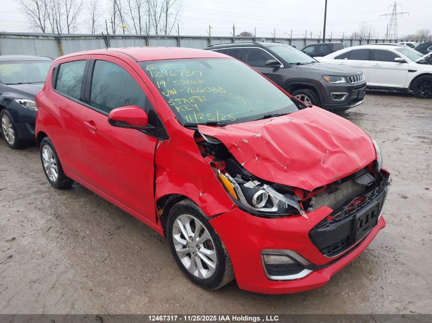 2019 Chevrolet Spark 1Lt Cvt VIN: KL8CD6SA4KC766088 Lot: 12467317
