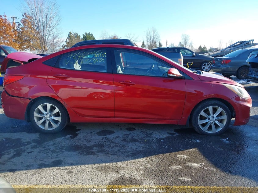 2013 Hyundai Accent Gls VIN: KMHCU4AE9DU471271 Lot: 12462188X
