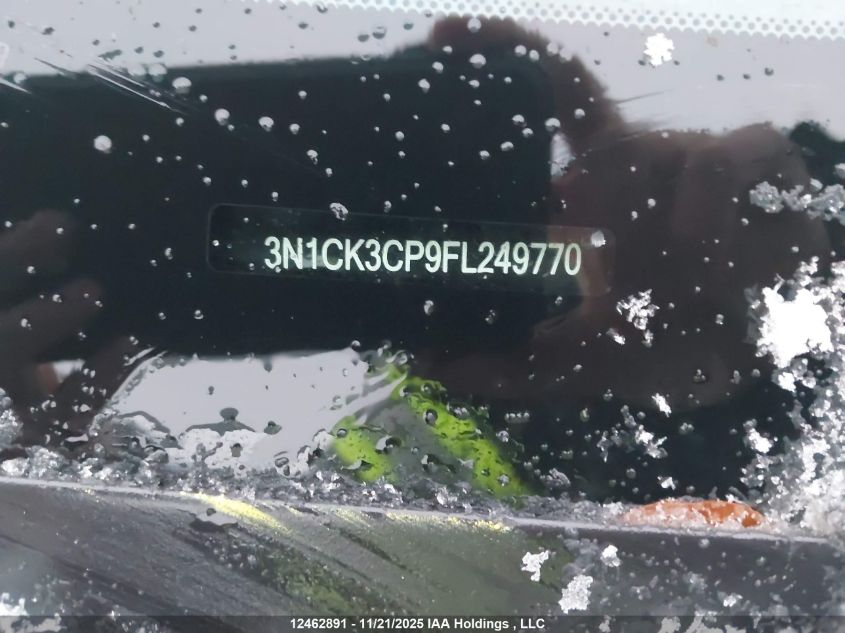 2015 Nissan Micra S/Sr/Sv VIN: 3N1CK3CP9FL249770 Lot: 12462891X