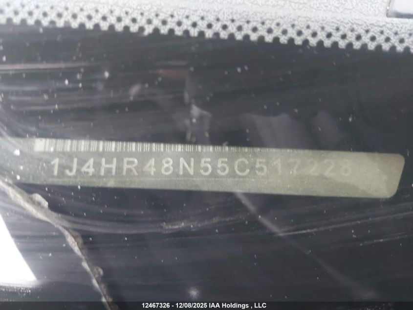 2005 Jeep Grand Cherokee Laredo/Columbia/Freedom VIN: 1J4HR48N55C517228 Lot: 12467326