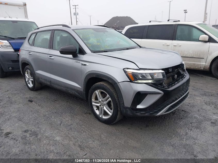 2022 Volkswagen Taos Trendline VIN: 3VVAX7B27NM048723 Lot: 12467353