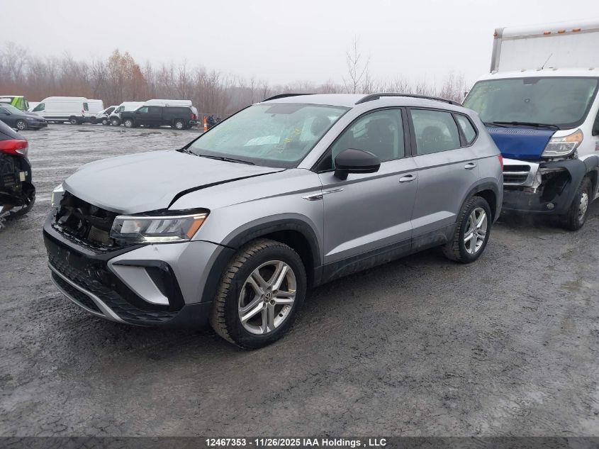 2022 Volkswagen Taos Trendline VIN: 3VVAX7B27NM048723 Lot: 12467353