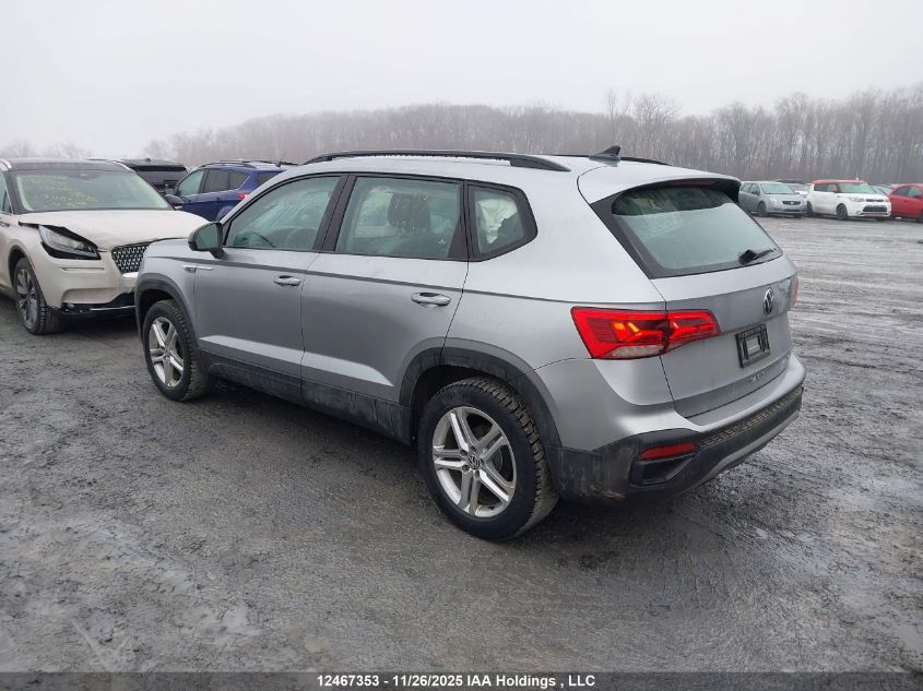 2022 Volkswagen Taos Trendline VIN: 3VVAX7B27NM048723 Lot: 12467353