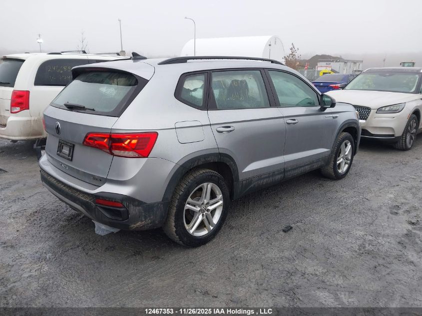 2022 Volkswagen Taos Trendline VIN: 3VVAX7B27NM048723 Lot: 12467353