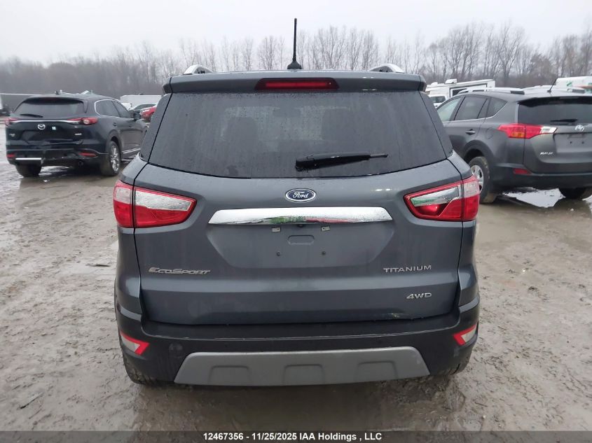 2019 Ford Ecosport Titanium VIN: MAJ6S3KL8KC256472 Lot: 12467356