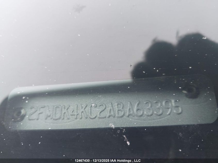 2010 Ford Edge Limited VIN: 2FMDK4KC2ABA63395 Lot: 12467430