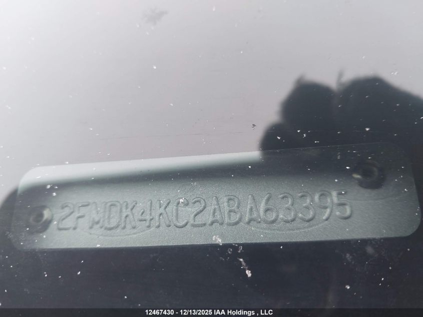 2010 Ford Edge Limited VIN: 2FMDK4KC2ABA63395 Lot: 12467430