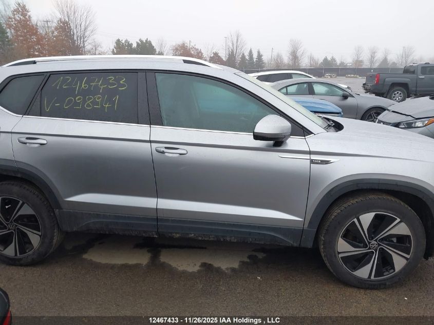 2024 Volkswagen Taos Se VIN: 3VVUX7B2XRM098941 Lot: 12467433