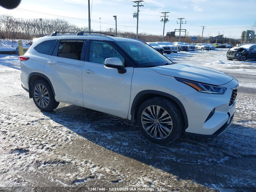 2020 Toyota Highlander Platinum, Угон, IAAI, VIN 5TDFZRBH6LS037692