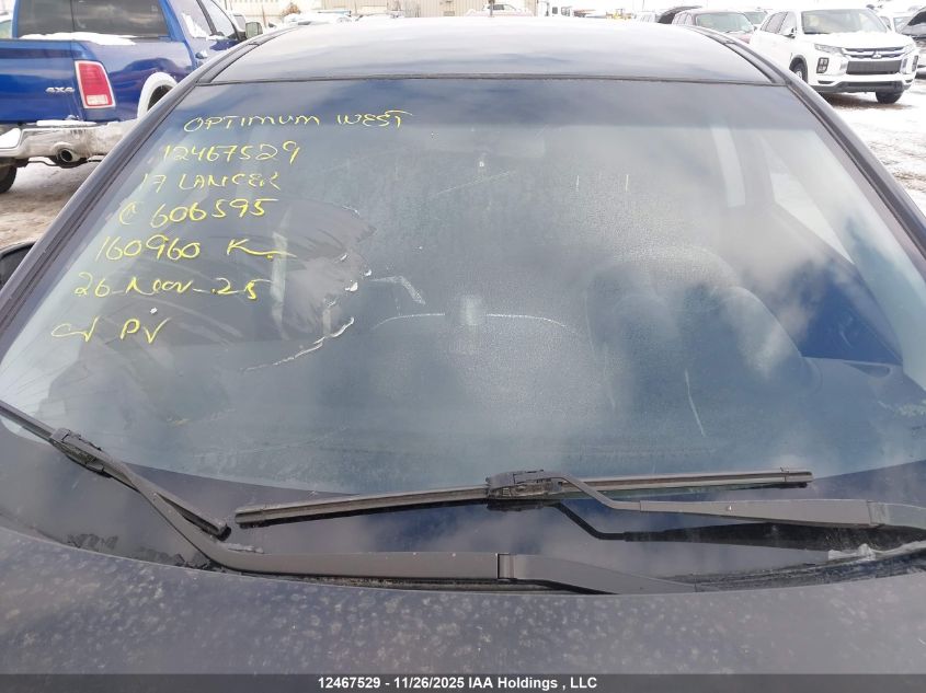 2017 Mitsubishi Lancer Es/Se/Sel VIN: JA32V2FW0HU606595 Lot: 12467529