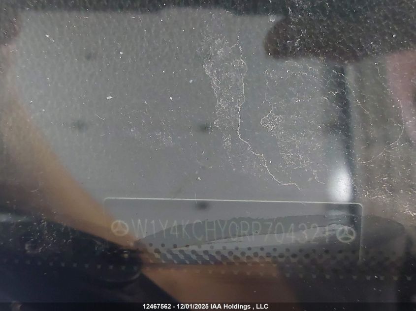 2024 Mercedes-Benz Sprinter 2500 VIN: W1Y4KCHY0RP704321 Lot: 12467562