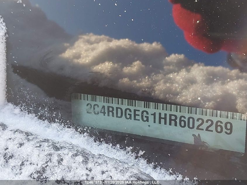 2017 Dodge Grand Caravan Gt VIN: 2C4RDGEG1HR602269 Lot: 12467573