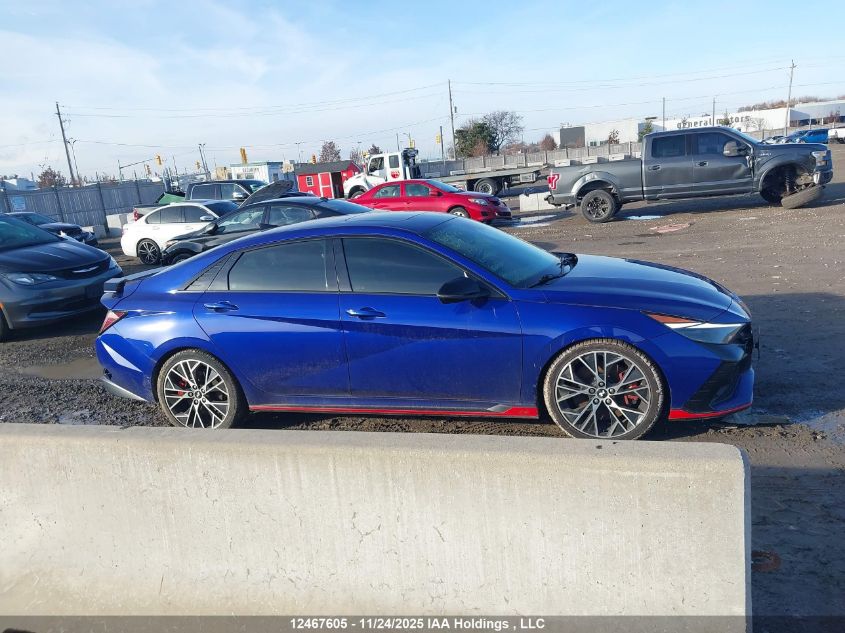 2022 Hyundai Elantra N Dct VIN: KMHLW4AK0NU001227 Lot: 12467605