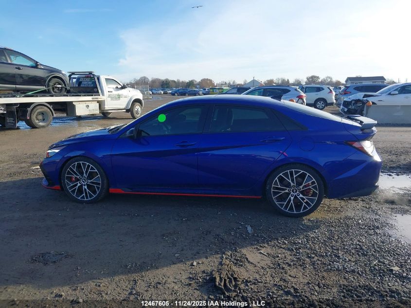 2022 Hyundai Elantra N Dct VIN: KMHLW4AK0NU001227 Lot: 12467605