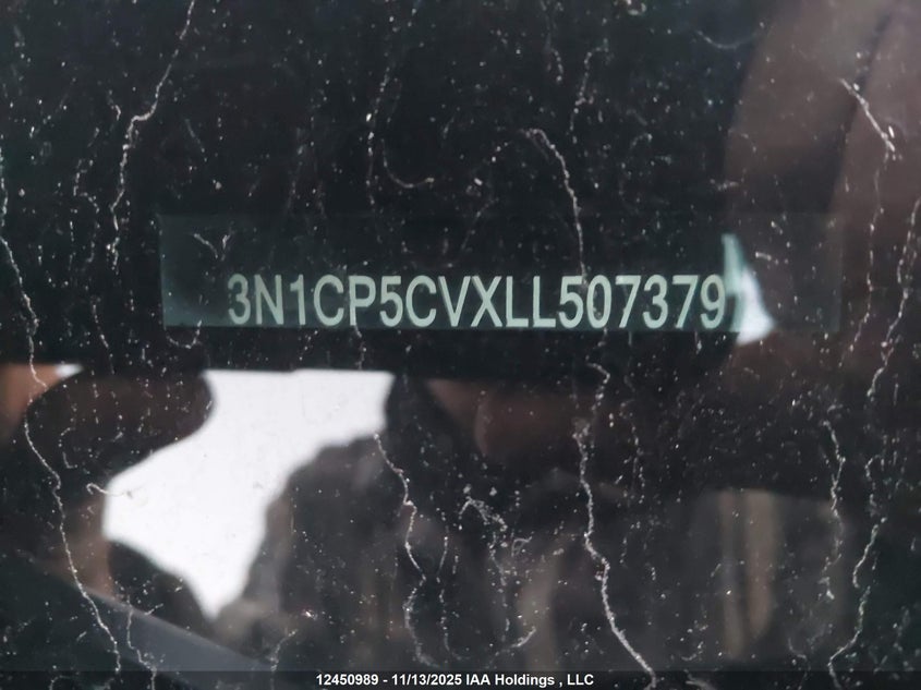 2020 Nissan Kicks Sv VIN: 3N1CP5CVXLL507379 Lot: 12450989X