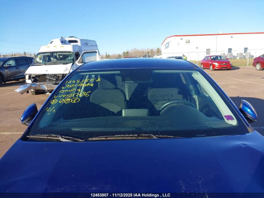 2021 Kia Forte Lx VIN: 3KPF24ADXME317486 Lot: 12453807X