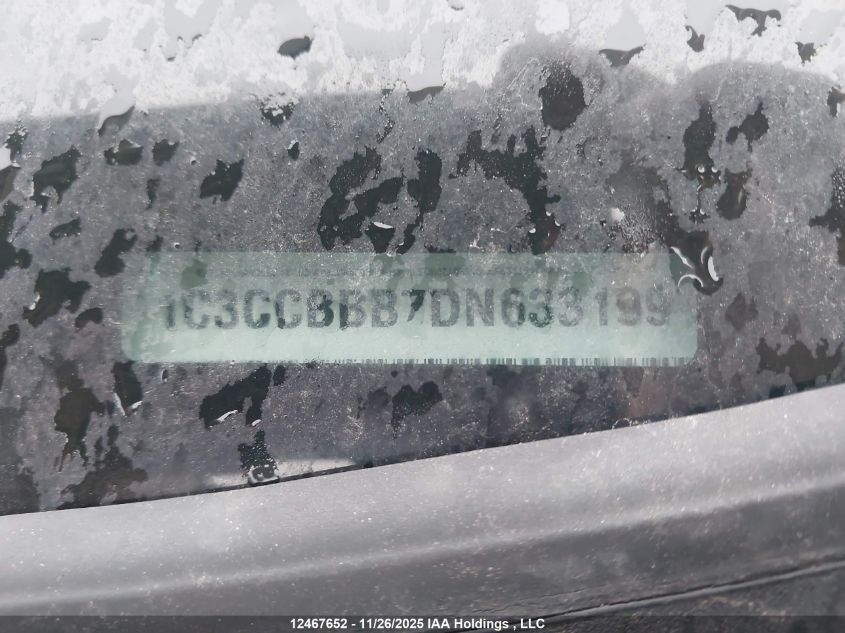 2013 Chrysler 200 VIN: 1C3CCBBB7DN633199 Lot: 12467652