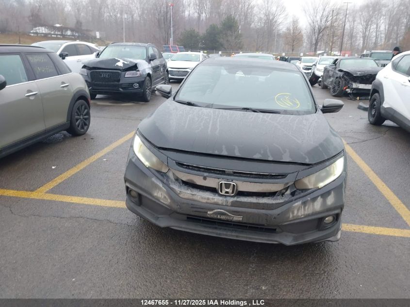 2019 Honda Civic VIN: 2HGFC2F81KH018680 Lot: 12467655