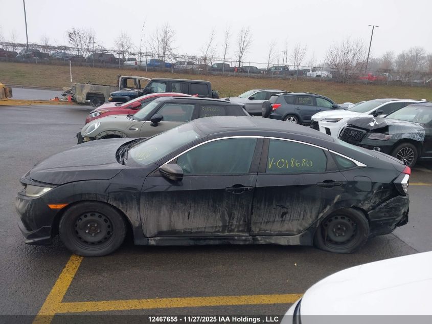 2019 Honda Civic VIN: 2HGFC2F81KH018680 Lot: 12467655