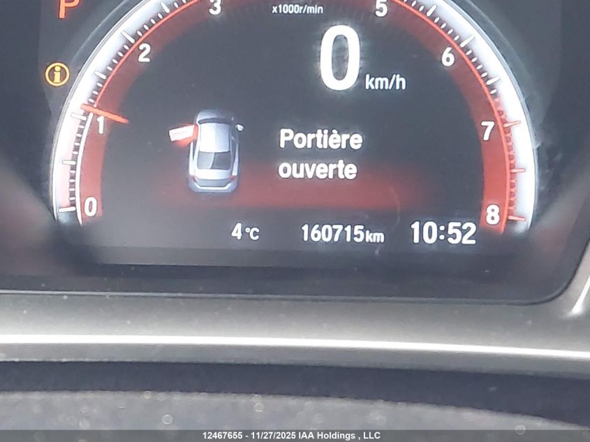 2019 Honda Civic VIN: 2HGFC2F81KH018680 Lot: 12467655