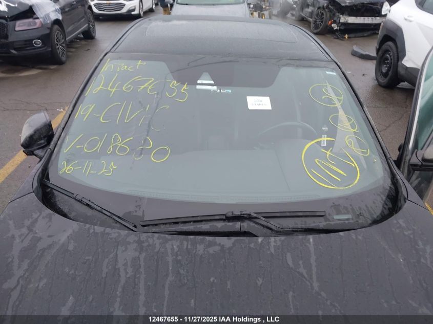 2019 Honda Civic VIN: 2HGFC2F81KH018680 Lot: 12467655