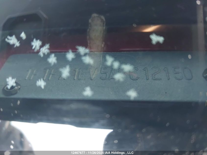 2010 Ford F-150 Fx4/Lariat/Svt Raptor/Xl/Xlt VIN: 1FTFX1EV5AFC12150 Lot: 12467677