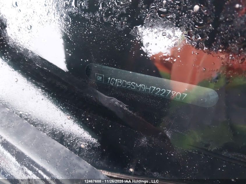 2017 Chevrolet Cruze VIN: 1G1BD5SM9H7227807 Lot: 12467688