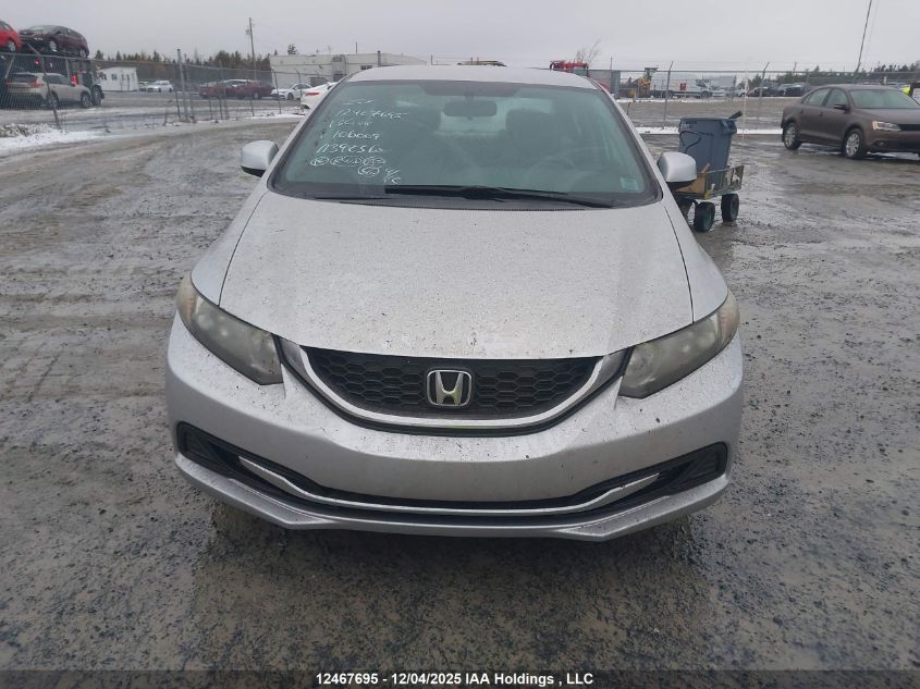 2013 Honda Civic Lx VIN: 2HGFB2F42DH106009 Lot: 12467695