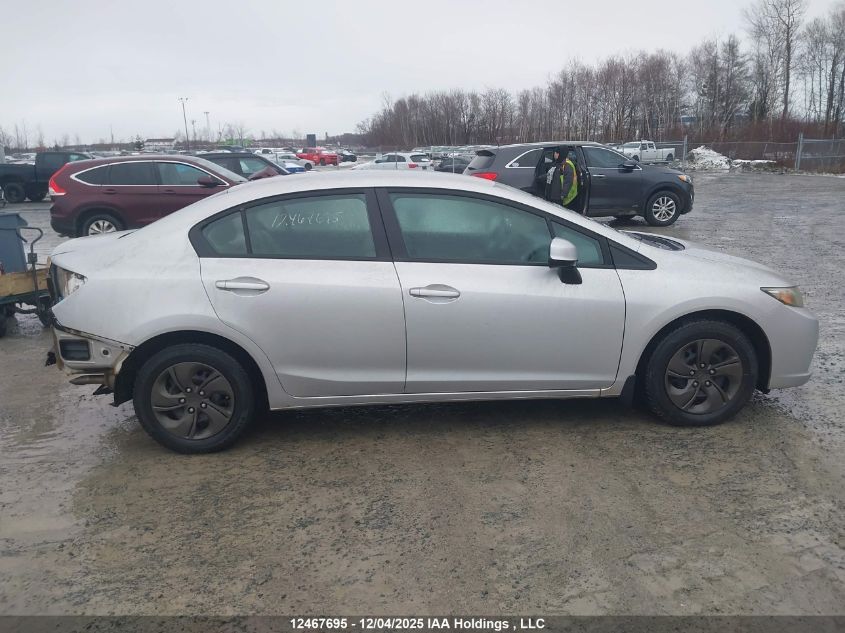 2013 Honda Civic Lx VIN: 2HGFB2F42DH106009 Lot: 12467695