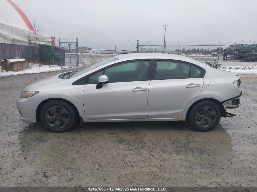 2013 Honda Civic Lx VIN: 2HGFB2F42DH106009 Lot: 12467695