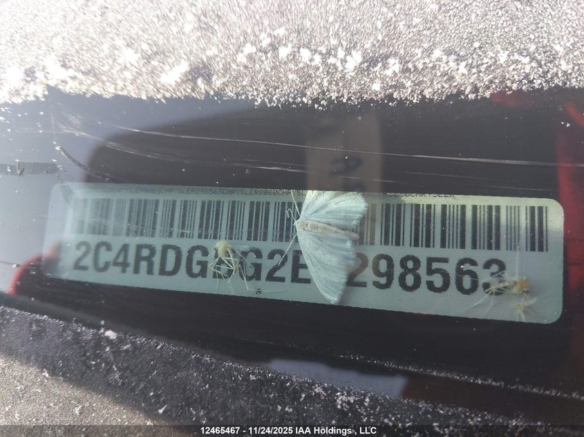 2014 Dodge Grand Caravan Sxt VIN: 2C4RDGBG2ER298563 Lot: 12465467X