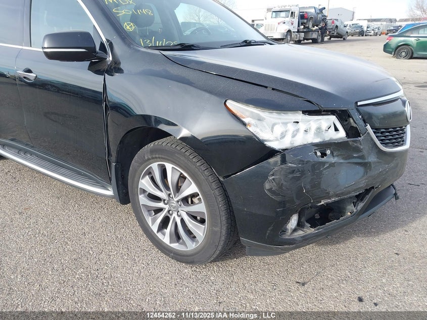 2016 Acura Mdx Technology Package VIN: 5FRYD4H62GB501148 Lot: 12454262X