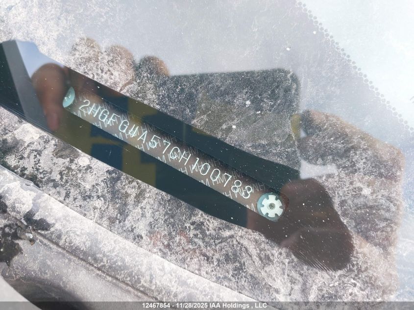 2012 Honda Civic Si Si VIN: 2HGFG4A57CH100783 Lot: 12467854