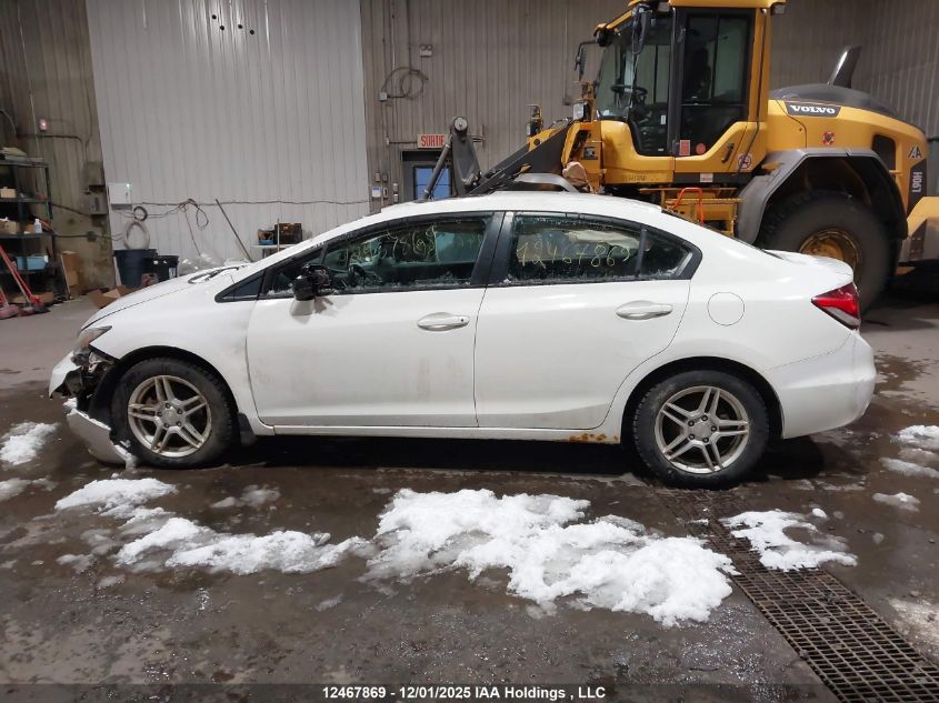 2013 Honda Civic Lx VIN: 2HGFB2F52DH021177 Lot: 12467869