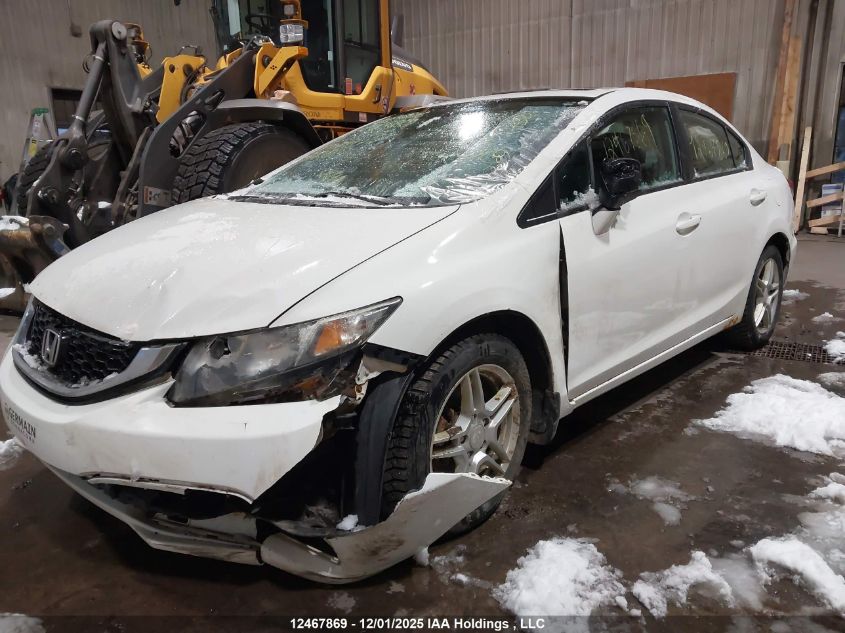 2013 Honda Civic Lx VIN: 2HGFB2F52DH021177 Lot: 12467869
