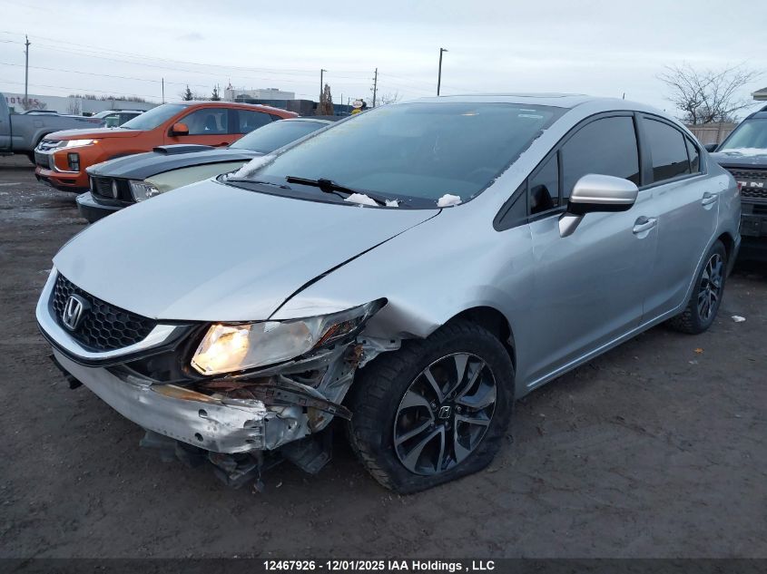 2015 Honda Civic Ex VIN: 2HGFB2F5XFH024721 Lot: 12467926