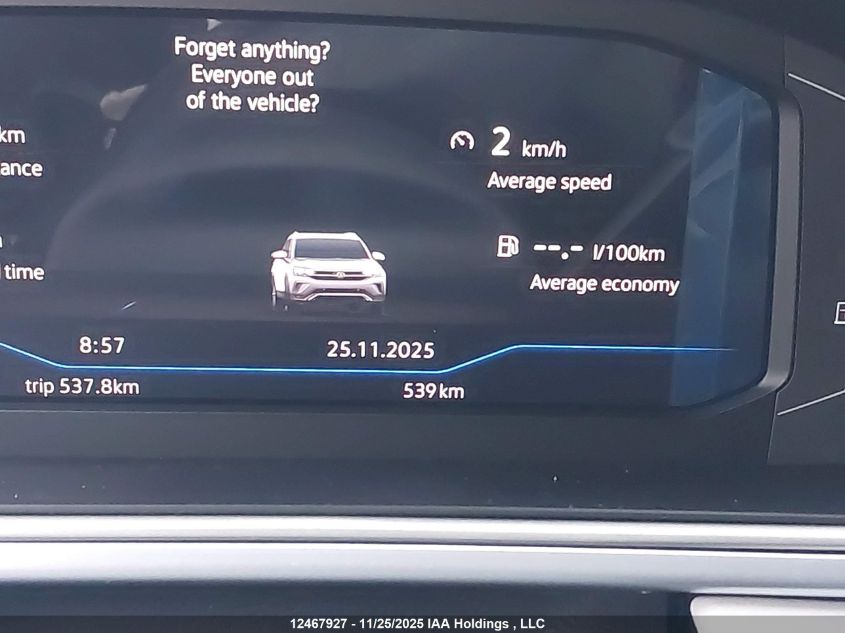 2026 Volkswagen Taos Comfortline VIN: 3VVUC7B28TM017034 Lot: 12467927