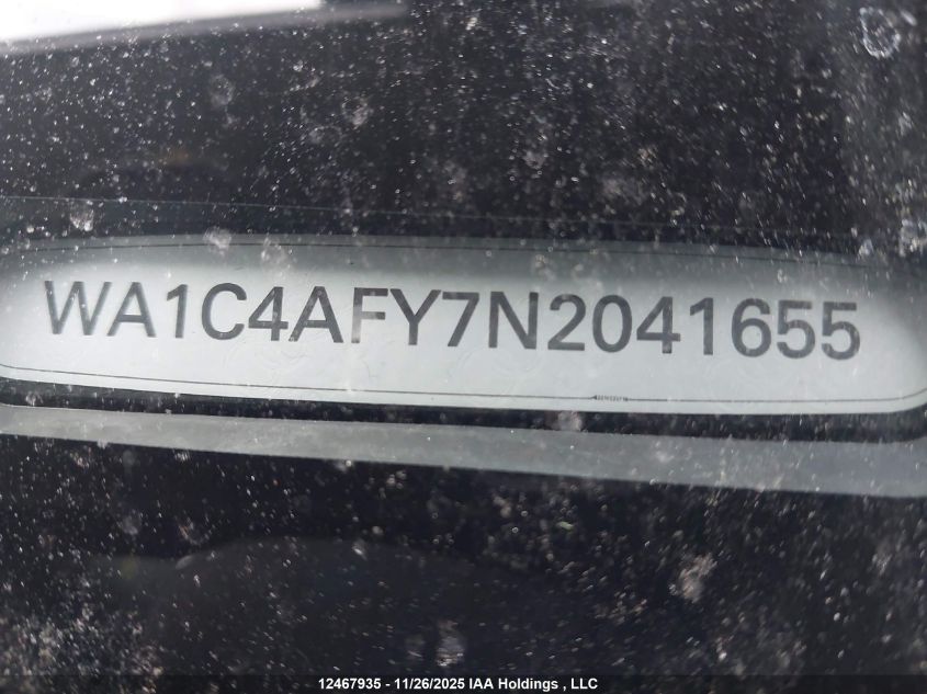 2022 Audi Sq5 Prestige VIN: WA1C4AFY7N2041655 Lot: 12467935