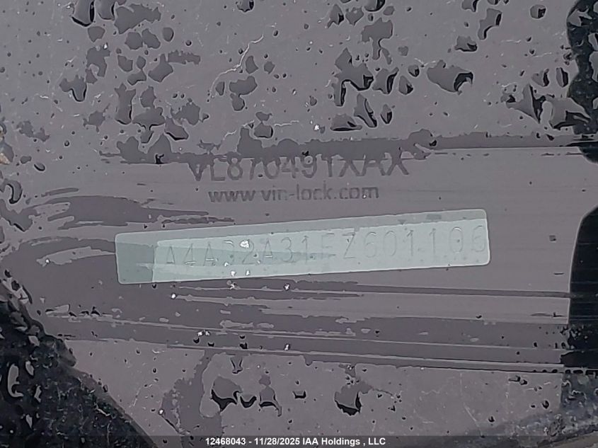 2015 Mitsubishi Outlander Es VIN: JA4AD2A31FZ601106 Lot: 12468043