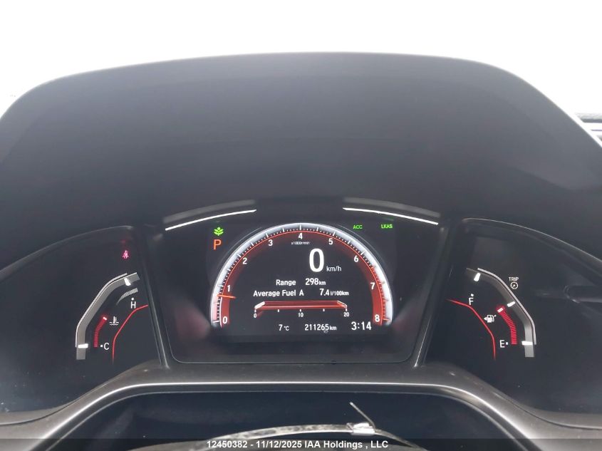 2019 Honda Civic Sport VIN: SHHFK7H46KU300651 Lot: 12450382X