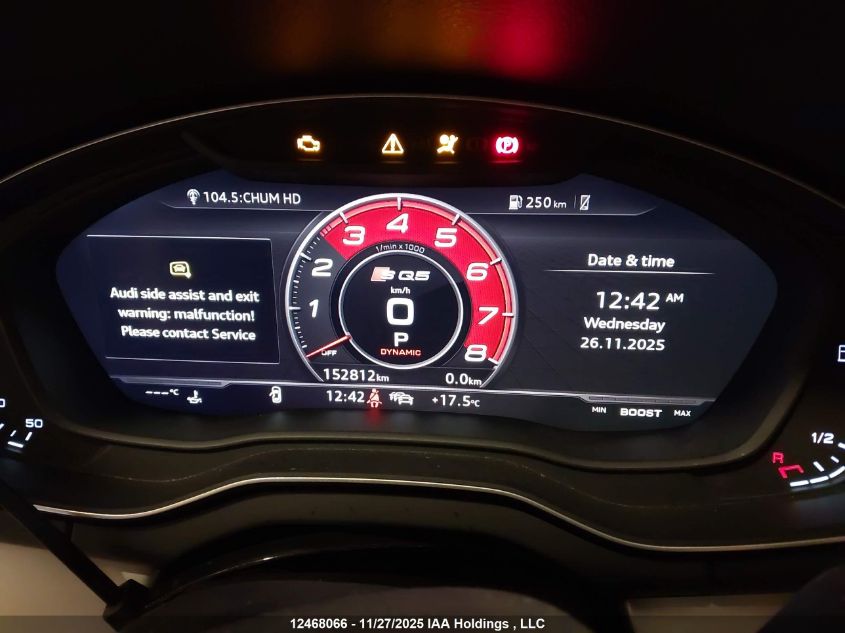 2020 Audi Sq5 3.0T Technik VIN: WA1C4AFY4L2032019 Lot: 12468066